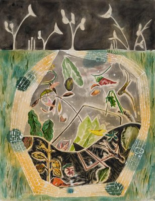 Angelina Gualdoni, Repository, Oil and Acrylic on Canvas, 57" x 44", 2021
