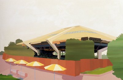 Angelina Gualdoni, To Compose, Decompose, Recompose, Oil and Acrylic on Canvas, 48" x 72", 2002